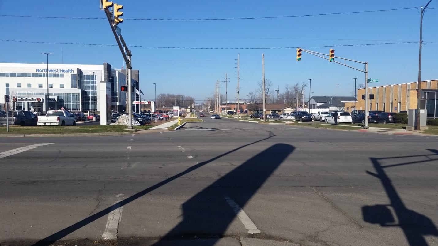 From the intersection of Lincolnway - 2&39- looking North.